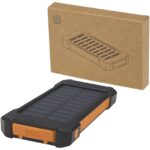Altair 5000 mAh 10W patvarus saulės energija įkraunamas energijos bankas iš perdirbto plastiko su įmontuota žibintuvėlio funkcija