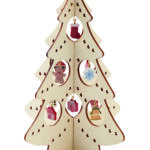 Medinė Kalėdų eglutės dekoracija