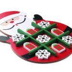 Christmas wooden tic tac toe