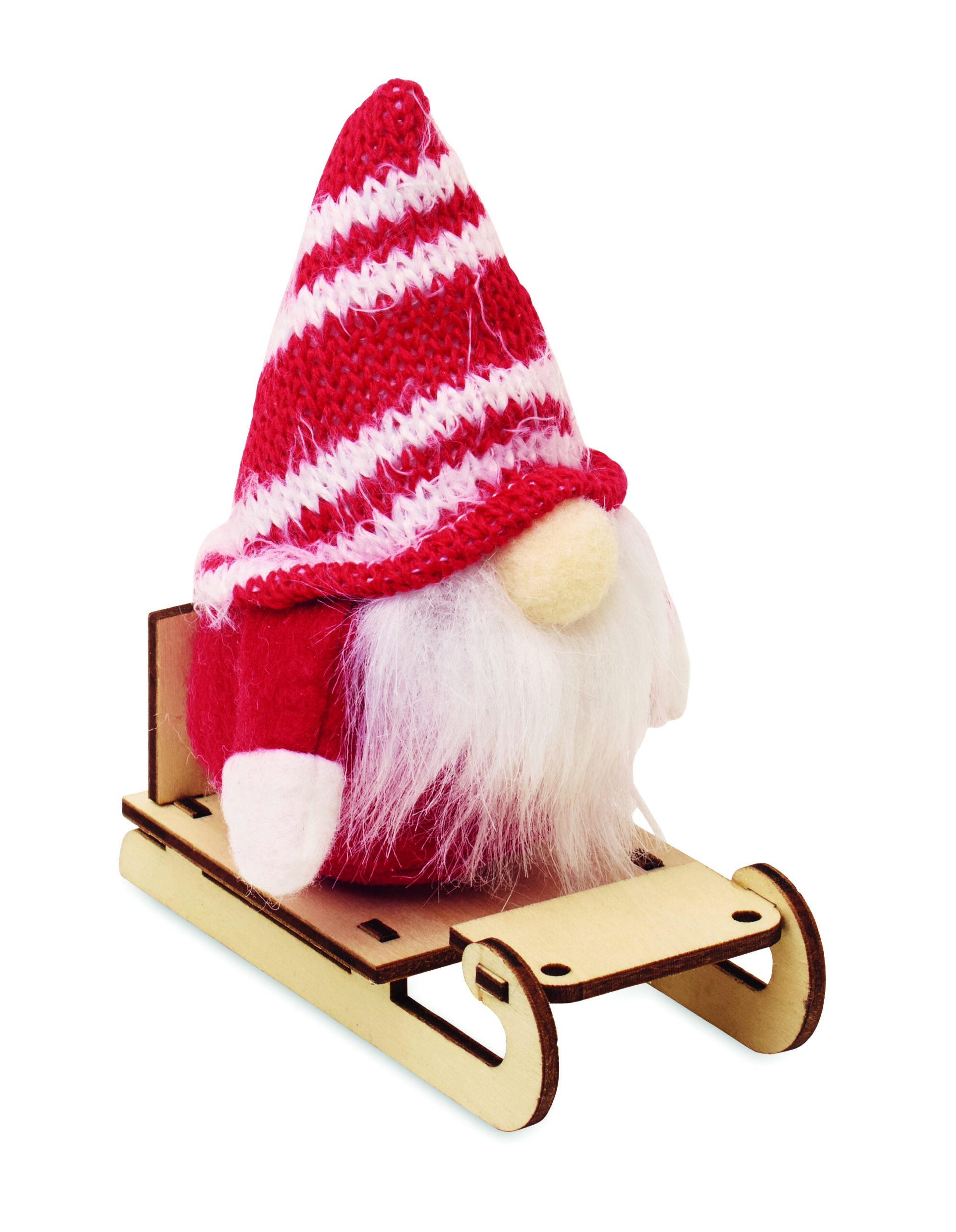 cx1588-05 Gnome on wooden sleigh - Image 1