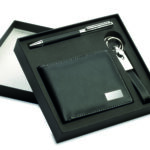 Ball pen key ring and wallet