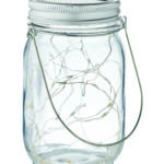 Solar mason jar outdoor lamp