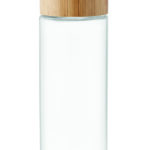 Stiklinis buteliukas 500 ml su bambuko dangteliu