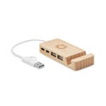 Bambuko USB 4 prievadų šakotuvas - Image 4