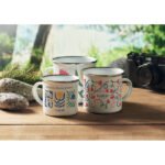 Emaliuota sublimacinė 200ml metalinė puodelis - Image 3