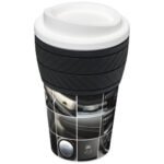Brite-Americano® 350 ml termosinė tarą primenanti puodelis su padangos dizaino silikonine rankena - Image 31