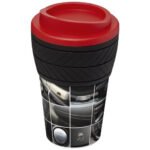 Brite-Americano® 350 ml termosinė tarą primenanti puodelis su padangos dizaino silikonine rankena