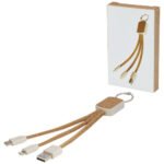 Bates kietųjų kviečių šiaudų ir kamštinio 3-in-1 įkrovimo kabelis - Image 7