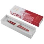 Parker Jotter SE Global Icons spalvoto apdailos rutulinis rašiklis (mėlynos spalvos rašalas) - Image 34