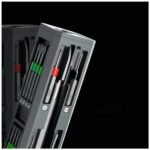 SCX.design T20 30 dalių atsuktuvų ir remonto komplektas aliuminio dėkle - Image 2