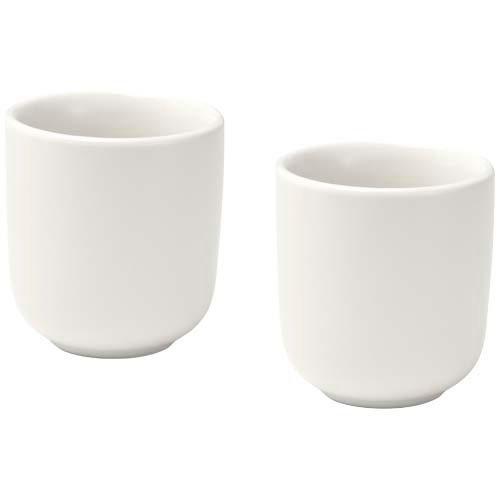 175985153323805 Male 90 ml keramikiniai espresso puodeliai su matinio paviršiaus apdaila - 2 vnt. rinkinys - Image 1