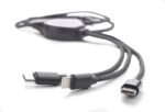 3 viename USB kabelis LUX - Image 2