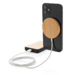 10 W bambukinė magnetinė belaidė įkrovimo stotelė - Image 5