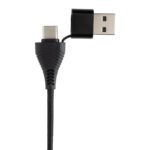 Link RCS perdirbto plastiko ir bambuko dvigubo įvesties USB jungiklis - Image 4