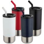 Grayson 480 ml RCS perdirbtas izoliacinis puodelis su šiaudeliu - Image 18