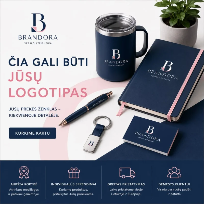 Apie Brandora | Verslo Atributika ir Prekės Su Logotipu